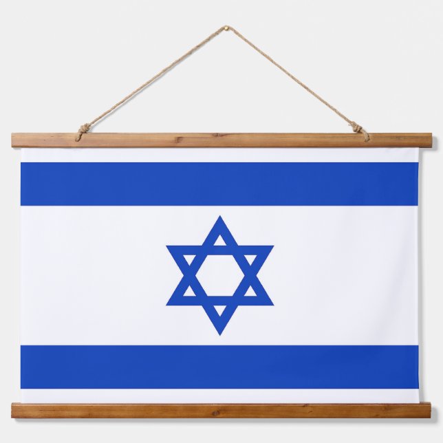 Wall Tapestry with flag of Israel (Front)