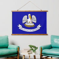 Wall tapestry with flag of Louisiana, U.S.A.