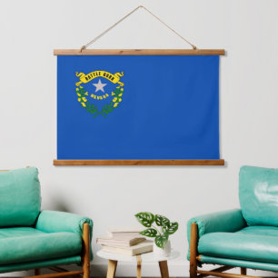 Wall tapestry with flag of Nevada, U.S.A.
