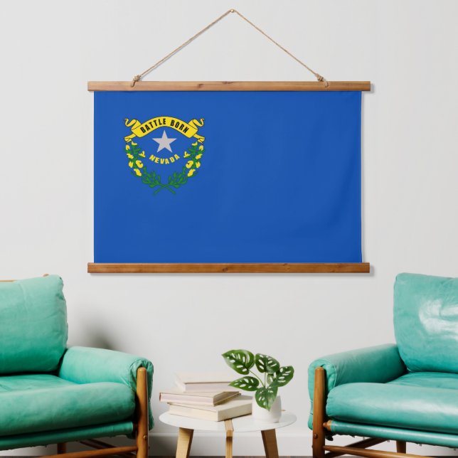 Wall tapestry with flag of Nevada, U.S.A. (Living Room)