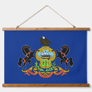 Wall Tapestry with flag of Pennsylvania, U.S.A.