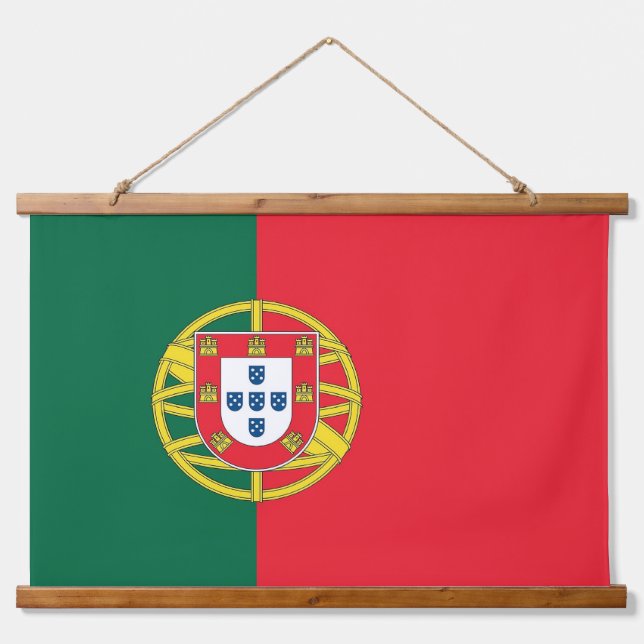 Wall Tapestry with flag of Portugal (Front)