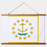Wall Tapestry with flag of Rhode Island, U.S.A.