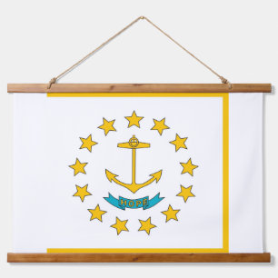 Wall Tapestry with flag of Rhode Island, U.S.A.