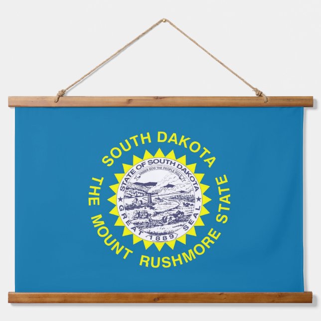 Wall Tapestry with flag of South Dakota, U.S.A. (Front)