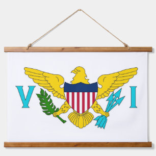 Wall Tapestry with flag of Virgin Islands, U.S.A.