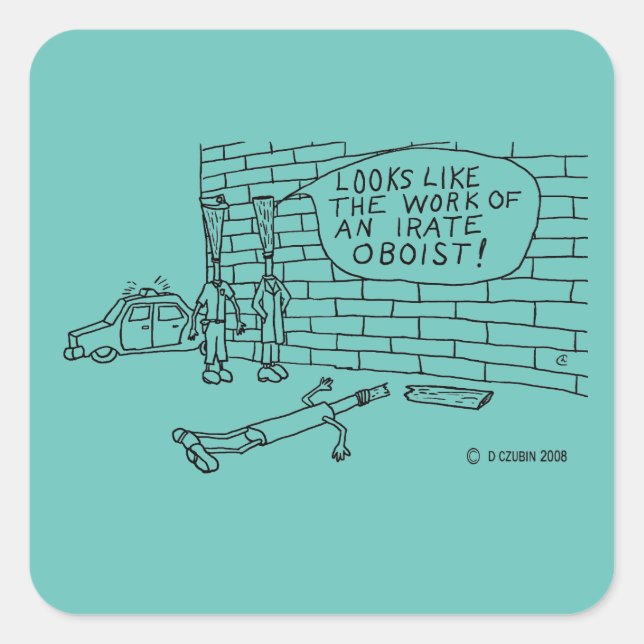 Wall Test Square Sticker (Front)