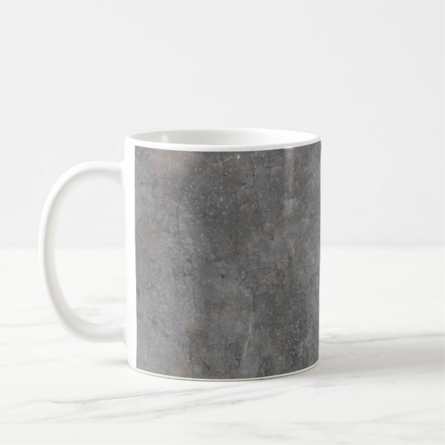 Wall texture wood pattern stone coffee mug (Left)