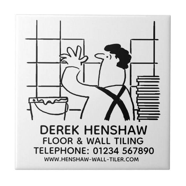 Wall Tiler or Wall Tiling Ceramic Tile (Front)
