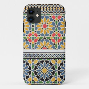 Wall tiles from the mihrab of the Mosque of Cheykh iPhone 11 Case