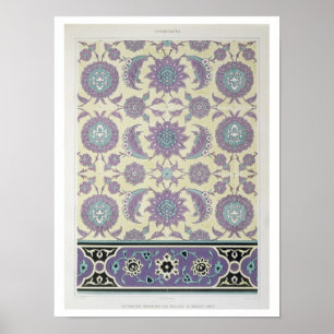 Wall tiles from the Palace of Ismayl-Bey, from 'Ar Poster