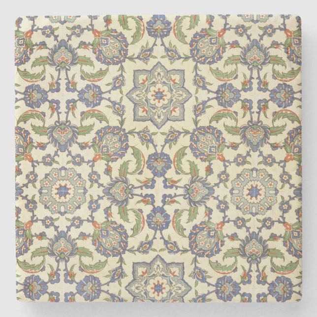 Wall tiles of Qasr Rodouan, from 'Arab Art as Seen Stone Coaster (Front)