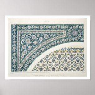 Wall tiles of Sibyl D'Abd-El-Rahman Kyahya, from ' Poster