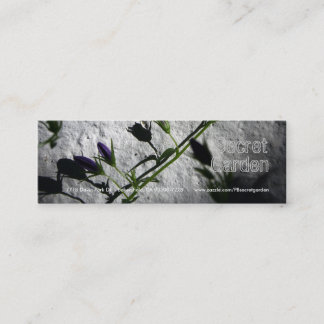 Wall with Bellflowers Mini Business Card