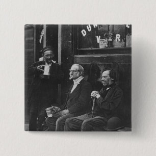 Wall Workers from 'Street Life in London' 15 Cm Square Badge