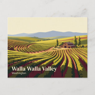 Walla Walla Valley USA Postcard