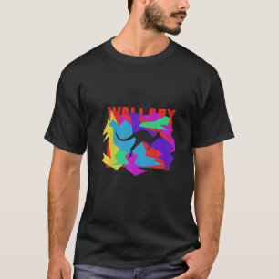 Wallaby Animal Mosaik Puzzle T-Shirt