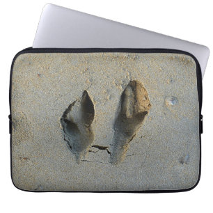 Wallaby Footprints in Sand Laptop Sleeve