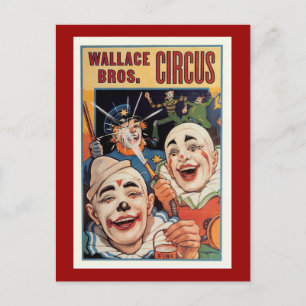 Wallace Bros. Vintage Circus Postcard