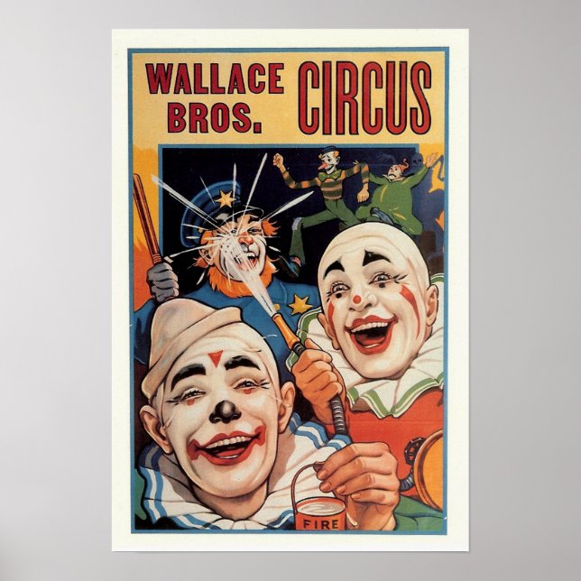 Wallace Bros. Vintage Circus Poster (Front)