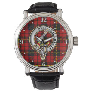 Wallace Clan Badge & Tartan  Watch