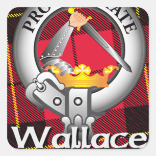 Wallace Clan Square Sticker
