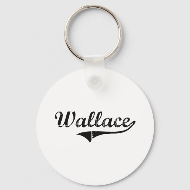 Wallace Classic Style Name Key Ring (Front)