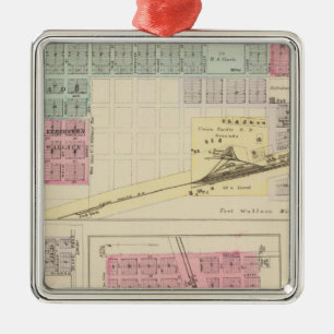 Wallace, Dorrance, Gorham, Fairport, Kansas Metal Tree Decoration