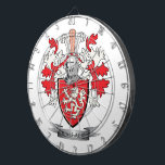 Wallace Family Crest Coat of Arms Dartboard<br><div class="desc">Wallace family crest and Scottish Wallace coat of arms. For men with the Wallace surname,  and for women with the Wallace last name. Click 'Wallace Family Crest' to see all our designs featuring the Wallace family name.</div>