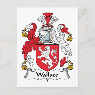 Wallace Family Crest Postcard