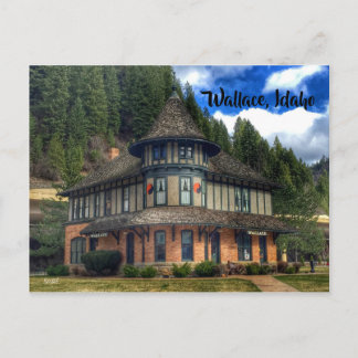 Wallace Idaho Depot Museum Postcard