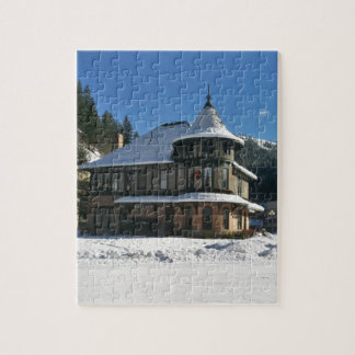 Wallace Idaho Train Depot in Winter Jigsaw Puzzle