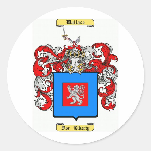 Wallace (irish) classic round sticker (Front)