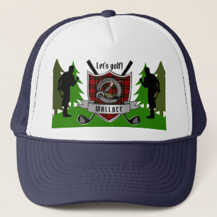 Wallace Personalised Clan Badge Golf Trucker Hat