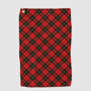 Wallace Red Tartan Golf Towel