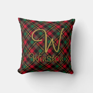 Wallace Red Throw Pillow