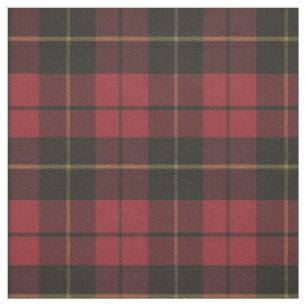 Wallace Red Weathered Original Scottish Tartan Fabric