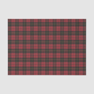 Wallace Red Weathered Original Scottish Tartan Tissue Paper