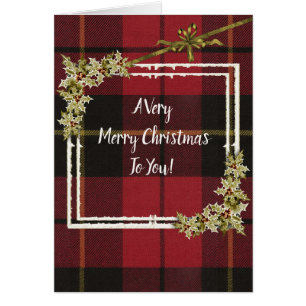Wallace Red Weathered Tartan Christmas
