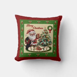 Wallace Scotttie & Santa  Cushion