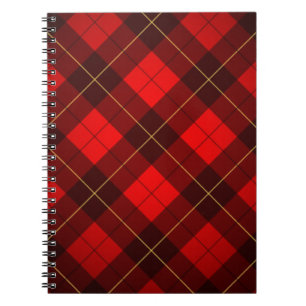 Wallace tartan background notebook