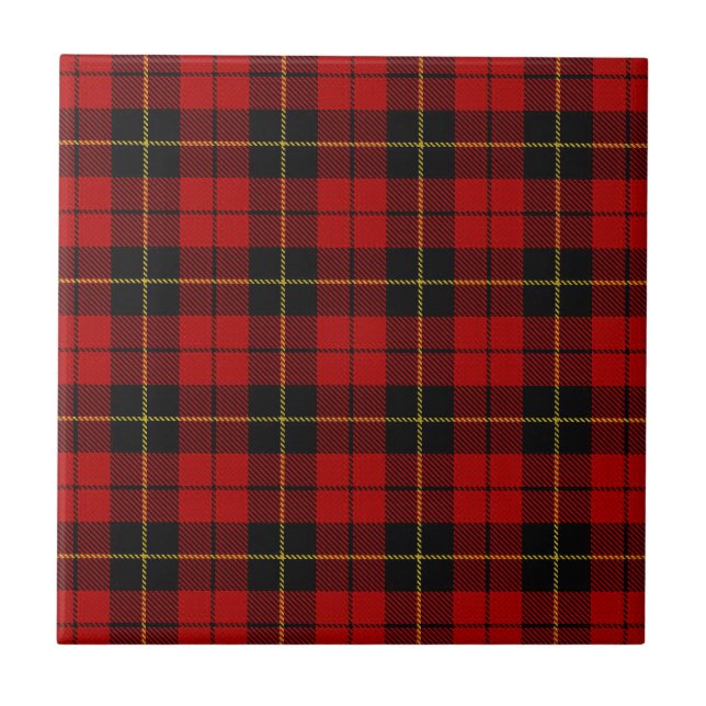 Wallace Tartan Ceramic Tile (Front)