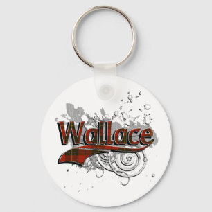 Wallace Tartan Grunge Key Ring