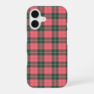 Wallace Tartan Pink and Green Plaid iPhone 16 Case