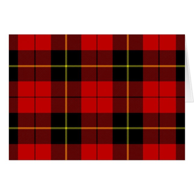 Wallace tartan red black plaid (Front Horizontal)
