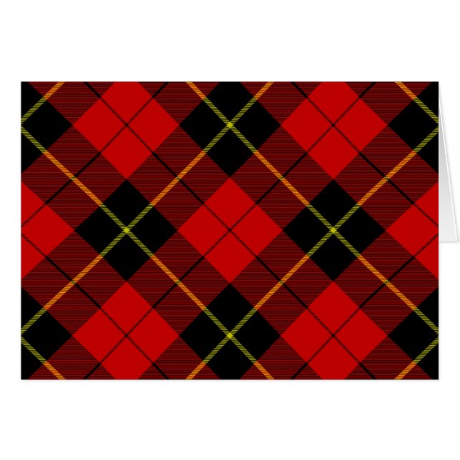 Wallace tartan red black plaid (Front Horizontal)
