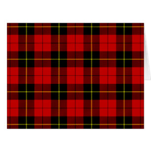 Wallace tartan red black plaid