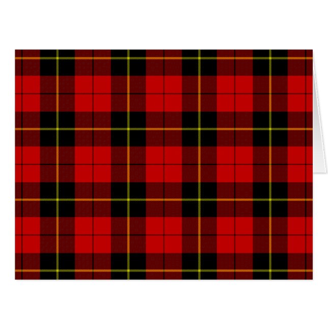 Wallace tartan red black plaid (Front Horizontal)