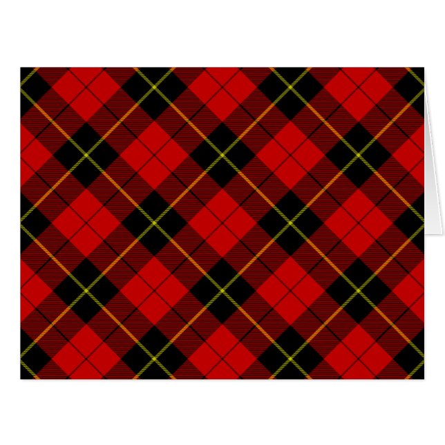 Wallace tartan red black plaid (Front Horizontal)