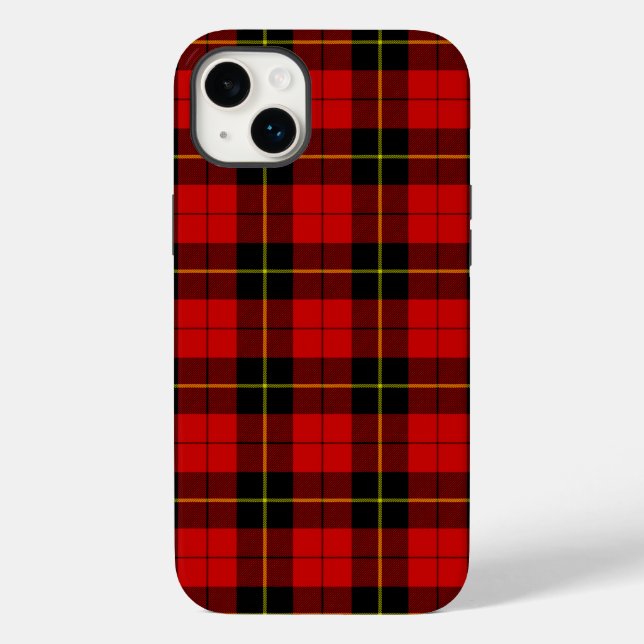 Wallace tartan red black plaid Case-Mate iPhone case (Back)